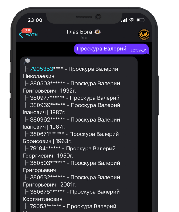 Проверка по имени и фамилии
